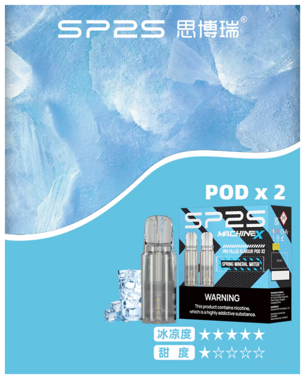 SP2S思博瑞電子煙 MAX專用菸彈(一盒兩顆)【南極冰】